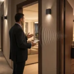 Modern bir apartmanda yönetici ve sakin arasında gürültü kurallarına ilişkin çözüm odaklı görüşme